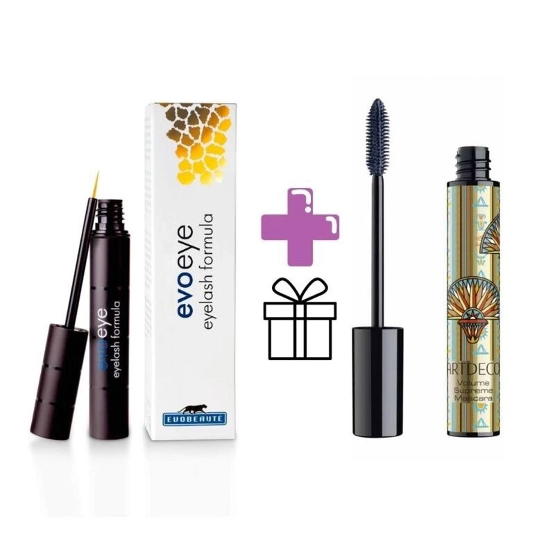 Promo Evoeye Eyelash Serum 3ml | Regalo:VOLUME SUPREME MASCARA Blue-Black Artdeco