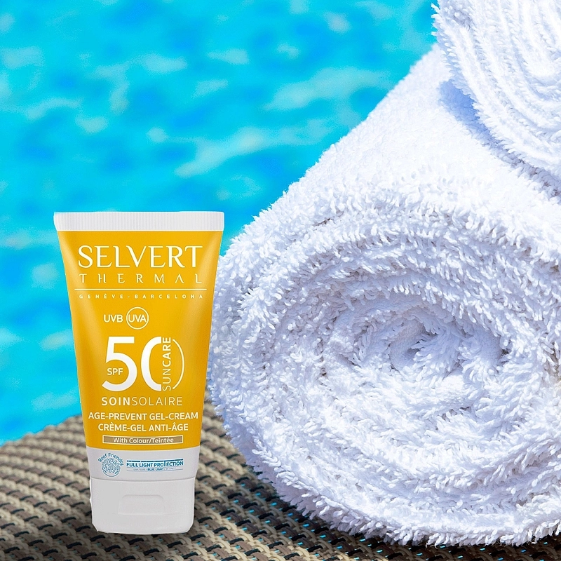 Protección Facial color SPF50 | Crema facial - Sun Care - Selvert Thermal ®